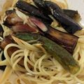 TaytNeyy's cooksnap of when they made なすオクラみょうがの和風冷製パスタ.