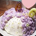 †ゅぃ†'s cooksnap of when they made ディズニー♡ラプンツェル♡ドレスケーキ.