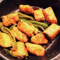 HoneySpla's cooksnap of when they made かぼちゃの豚しゃぶ巻き.