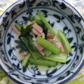 ほもさぴくろまによん's cooksnap of when they made 簡単小鉢！小松菜ベーコンの白だし煮.