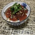 Laufen's cooksnap of when they made タレが美味しい！マグロの漬け丼.