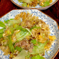 ルぴあ's cooksnap of when they made 三枚肉のレタス炒飯.