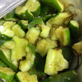 no1642's cooksnap of when they made 新食感　オクラときゅうりの塩昆布和え　.