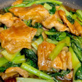 やよい・M's cooksnap of when they made 超簡単　子供が喜ぶ豚薄切り肉と小松菜炒め.