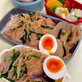 ルぴあ's cooksnap of when they made 豚ともやしのスタミナ炒め丼 温泉卵のせ.