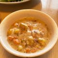 ピーナッツ子♪'s cooksnap of when they made お鍋ひとつで鮭の米粉クリームシチュー.