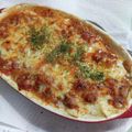 あまふらりん's cooksnap of when they made イオンのミートソースで納豆豆腐グラタン.