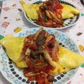 赤い電話's cooksnap of when they made きのこたっぷりトマトソースオムライス.
