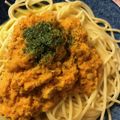 lucida's cooksnap of when they made 人参消費♪人参とツナのクリームパスタ♪.