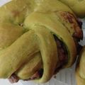 Aisoil's cooksnap of when they made ＊抹茶ねじりあんぱん＊.