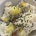 takoyuma's cooksnap of when they made さつまいもごはん♡*.