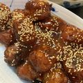 takoyuma's cooksnap of when they made 簡単！揚げない肉団子の甘酢あん.