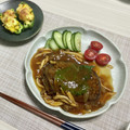 asm＊rei's cooksnap of when they made きのこと玉ねぎの和風ソースハンバーグ.