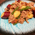 マックスの母's cooksnap of when they made 豚肉とさつま芋⭐はちみつ粒マスタード炒め.