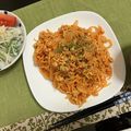 ぐりtoぐら's cooksnap of when they made 母☆直伝☆ひき肉でナポリタン.