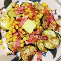 さおりらっくま's cooksnap of when they made コーンとなすベーコンのバター炒め.