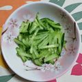 くネコまろす's cooksnap of when they made 簡単！キュウリの千切り方法.
