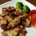 ☆さぶ☆☆'s cooksnap of when they made ＊少ない油で！梅のチキンスティック＊.