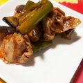 あじゅん○°'s cooksnap of when they made 豚肉ピーマン茄子のバターケチャップ炒め.