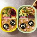 Chaaa_room's cooksnap of when they made 簡単まっくろくろすけのお弁当（キャラ弁）.