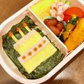まぅりえる's cooksnap of when they made キャラ弁 バースデーケーキ弁当.