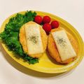 ほろぴ's cooksnap of when they made ヘルシー♪鶏挽肉お豆腐のチーズハンバーグ.