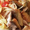 ともみ⭐️'s cooksnap of when they made ナスと豚バラのトマトパスタ.