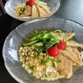 ♪Key♪'s cooksnap of when they made ひと手間加えた冷やしぶっかけきつねうどん.