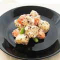 小米3HRW7☆'s cooksnap of when they made 簡単 じゃがいもと人参のゆかりマヨ和え.
