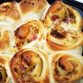 食べ過ぎ猫's cooksnap of when they made ベーコンロールちぎりパン.