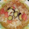aikaji's cooksnap of when they made 夏野菜とエビのレモンマリネそうめん.