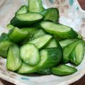 ふわりぃ★'s cooksnap of when they made きゅうり消費メニュー梅昆布茶で即席浅漬け.