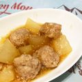 ♡ひろみっち♡'s cooksnap of when they made ふわふわ肉団子と冬瓜のさっと煮.