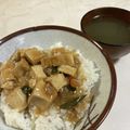 papikun's cooksnap of when they made 厚揚げたっぷり★常家豆腐丼.