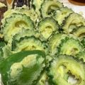 ﾌﾞﾚﾝﾀﾞ's cooksnap of when they made ゴーヤ、なす、かぼちゃ、ピーマンの天ぷら.