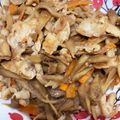 侯爵夫人's cooksnap of when they made メインにもなる！豚と舞茸の味噌きんぴら.