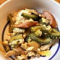 miyancat's cooksnap of when they made 苦くない、ゴーヤチャンプル.