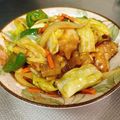 クリちゃん0309's cooksnap of when they made 簡単♡ムネ肉とキャベツのカレー炒め.