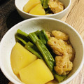 かなぽん☆☆'s cooksnap of when they made じゃがいもとササギの煮物.