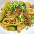 キャラメリーナ's cooksnap of when they made ☆胡瓜と豚キムチのパスタ☆.