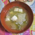 mmameco's cooksnap of when they made 簡単美味しい豆腐の味噌汁^_^.