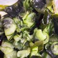 よこひつじ's cooksnap of when they made 子供も好きになる！きゅうりとわかめ酢の物.