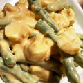 アココ☆'s cooksnap of when they made 簡単いんげんとゆで卵のオーロラソース合え.