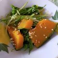 ◇柚葉◇'s cooksnap of when they made かぼちゃと水菜のごま和え.