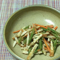 おはなすき's cooksnap of when they made 時短！いんげん・にんじん・ちくわ胡麻和え.