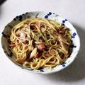 nana_tenjo's cooksnap of when they made しめじとベーコンの和風パスタ.