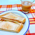 サンディサンディ's cooksnap of when they made ピーナツバターのホットサンドイッチ.