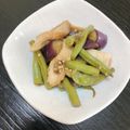 ★ぴよぴよ501★'s cooksnap of when they made レンジなすde 時短！夏野菜ちくわの煮物.