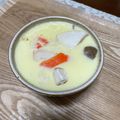 クック4VZPFT☆'s cooksnap of when they made 冷製も洋風も❣アボカド・カニカマ茶碗蒸し.