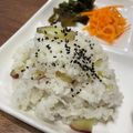 エル♀'s cooksnap of when they made さつまいもとしらすの炊き込みごはん♡.